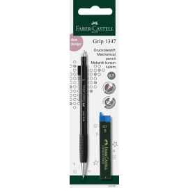Faber-Castell Druckbleistift Grip 1347 + 12 Minen B