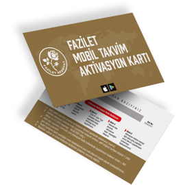 xxxxxx_Reklamli Mobil Aktivasyon Karti - Aktivierungskarte mit Werbung für die mobile App