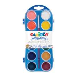 CARIOCA Sulu Boya Plastik Kutu 12 adet Ø 30 mm