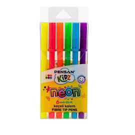 Pensan Kidz Neon Keçeli Kalem 6 Renk