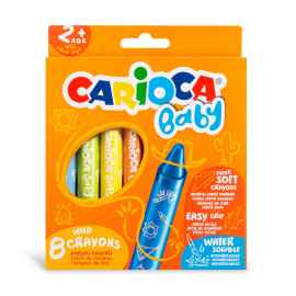 CARIOCA Jumbo +2 Yas Yumusak Pastel Boya 8'li