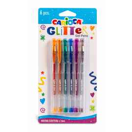 CARIOCA Glitter Jel Kalemler Blister 6'lı