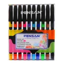 Pensan Sign Up 1 Mm Tükenmez Kalem 10 Renk