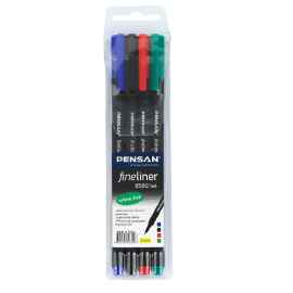 Pensan 6500 Fineliner 4 lü Set